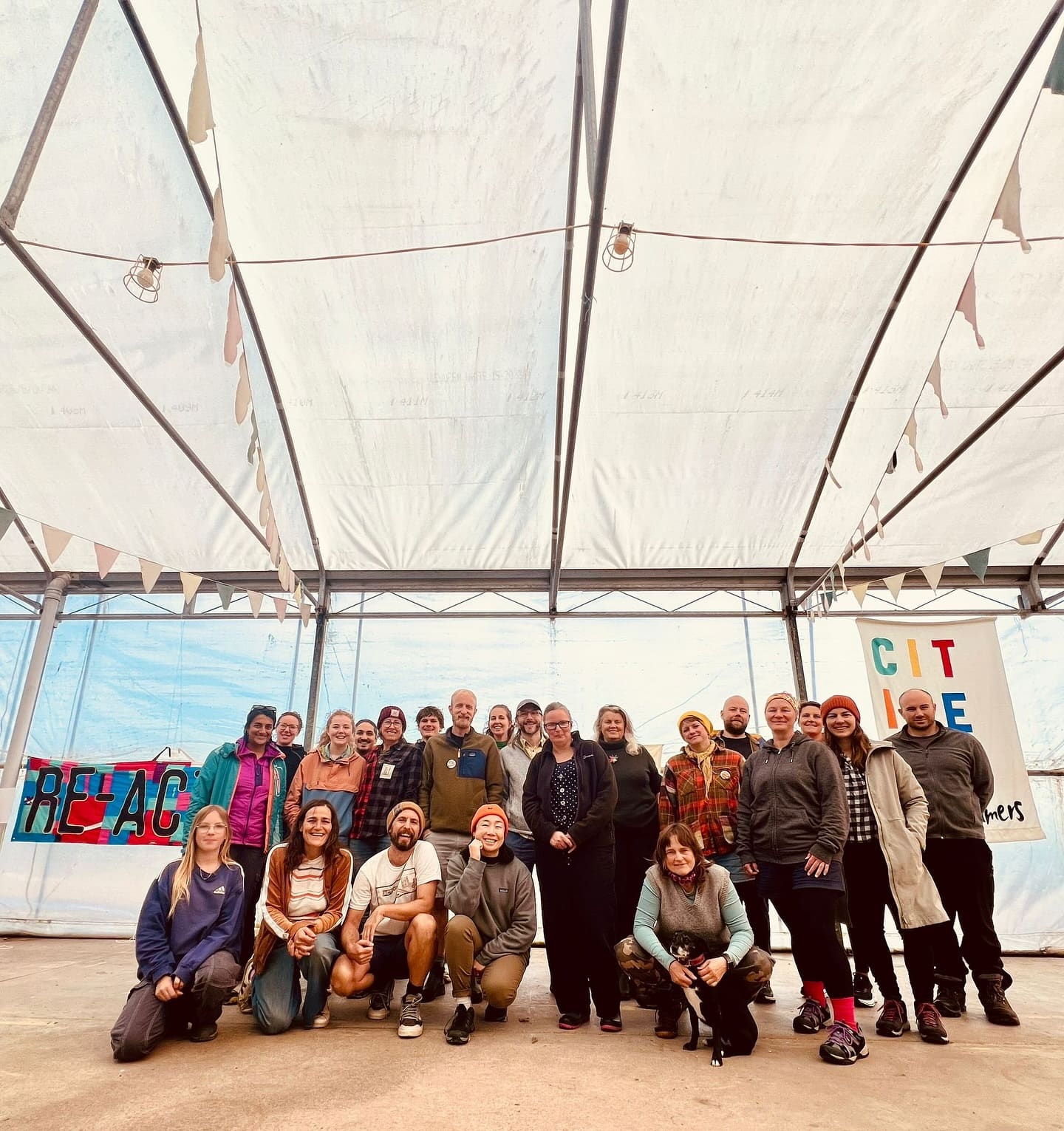 Members of the Re-Action collective at the last Re-Action weekender